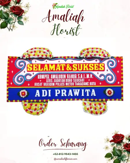 Papan Bunga Ucapan Selamat Serua Indah