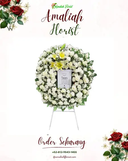 Krans Bunga Duka Serua Indah
